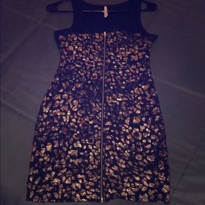 Event Black and Gold Shaped Dress